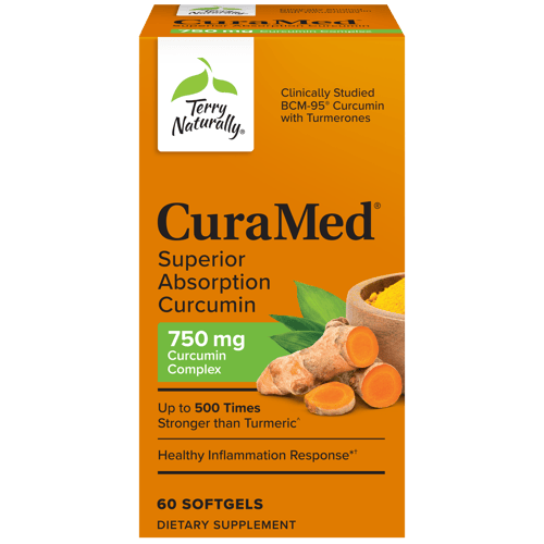 CuraMed 750mg Superior Absorption Curcumin Product Box