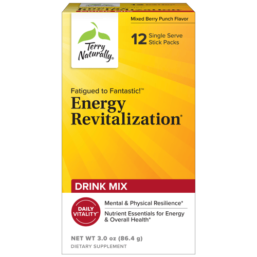 Fatigued to Fantastic Energy Revitalization Drink Mix Stick Packs Package