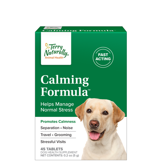 Terry Naturally Calming Formula™ supplement tablets box, green front