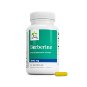 Berberine 500mg bottle and pill