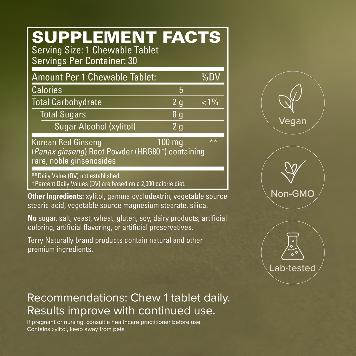 HRG80™ Red Ginseng Energy Chewable