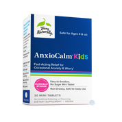 Kids anxiety relief supplement box with 30 mini tablets