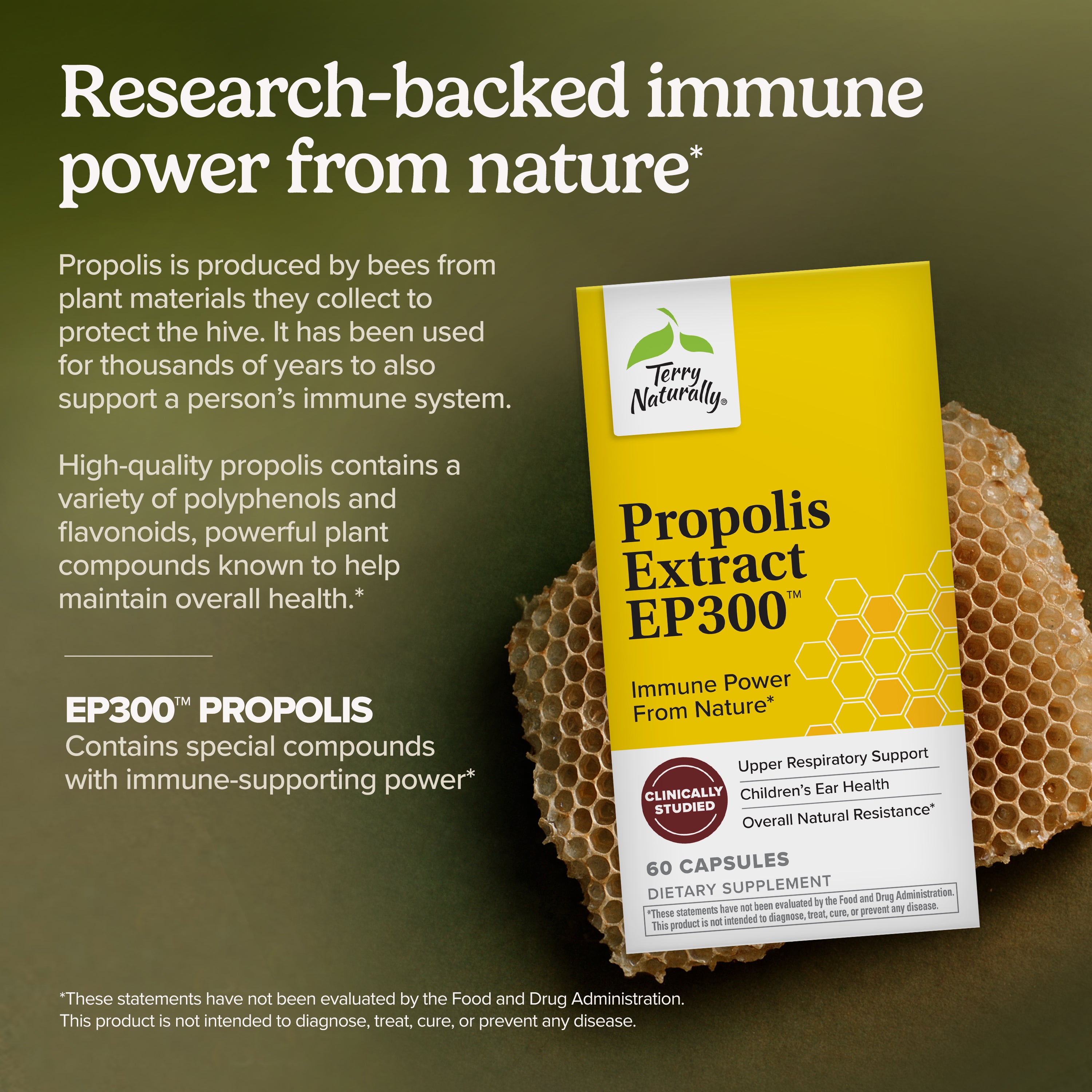 Propolis Extract EP300™ | Terry Naturally by EuroPharma – Terry
