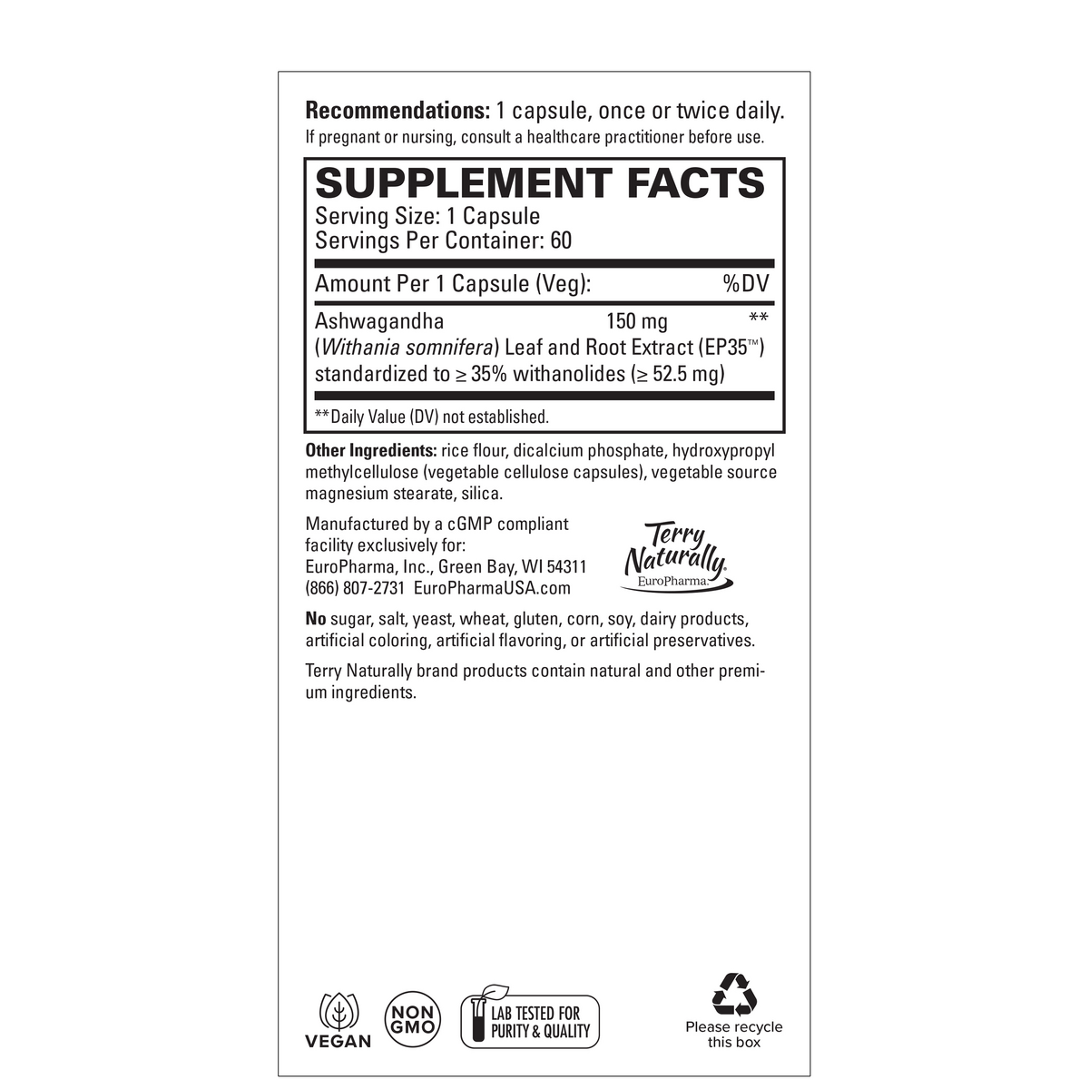 Ashwagandha EP35™ Extra Strength