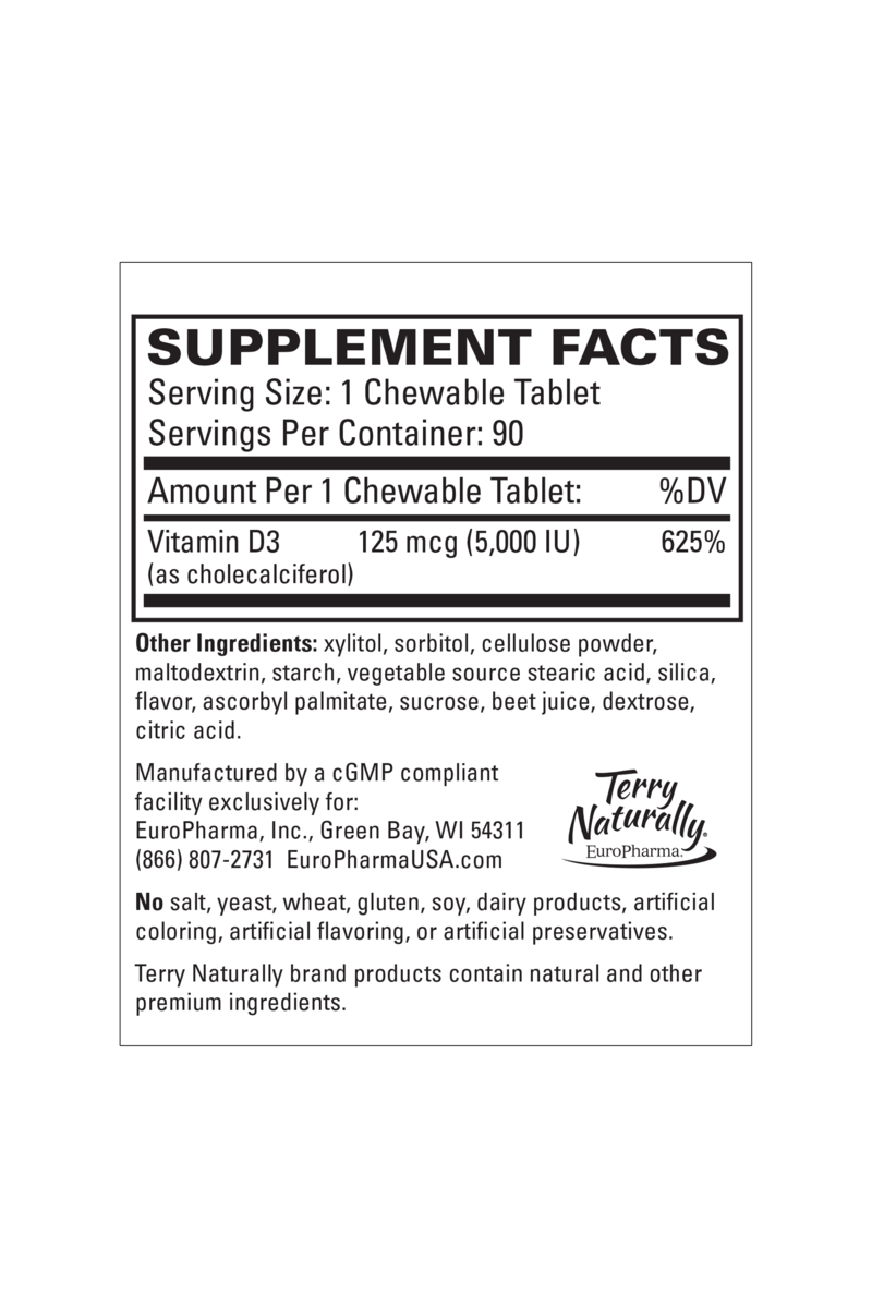 Vitamin D3 (5,000 IU)