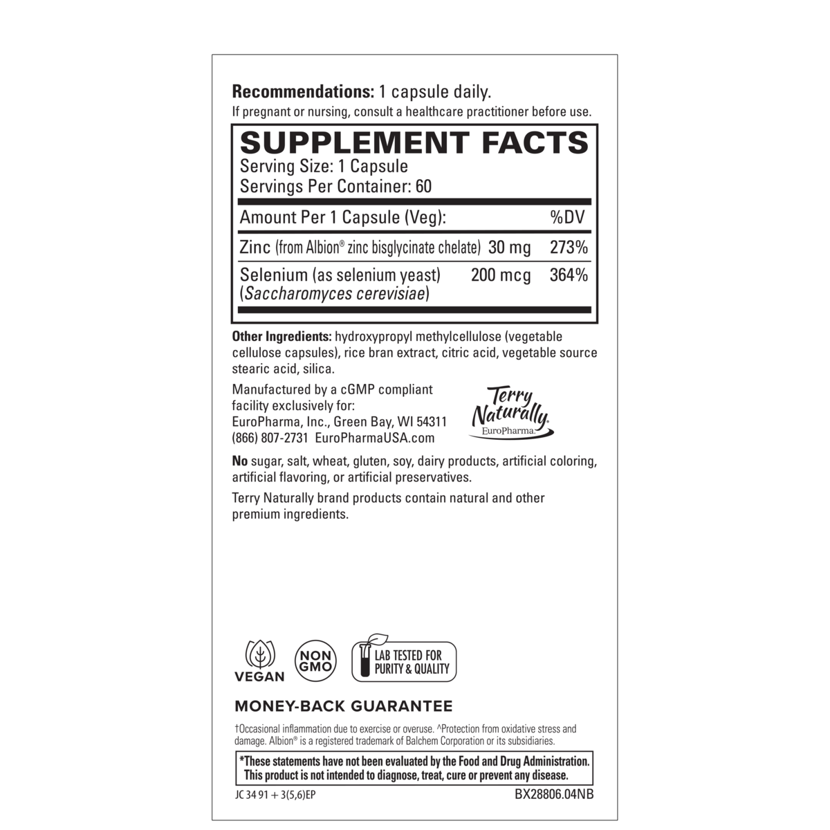 Zinc Plus Selenium