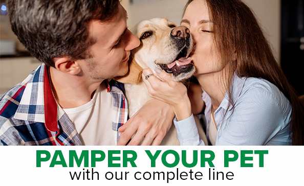 PAMPER YOUR PET with our complete line