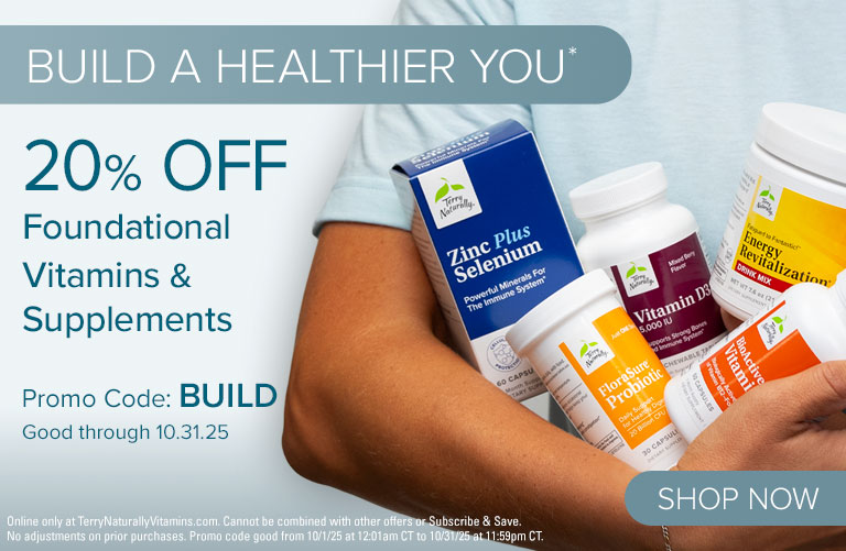 Build a Healthier You | 20% off Foundational Vitamins & Supplements |Promo Code BUILD | Good through 10/31/25
