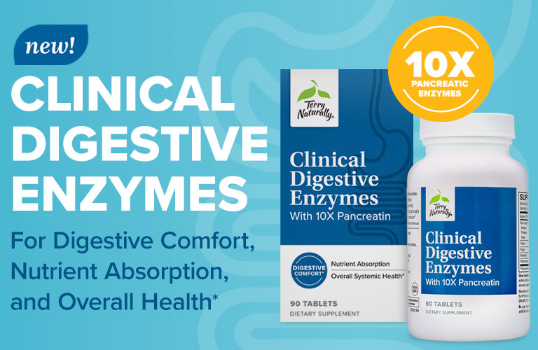 NEW! Clinical Digestive Enzymes • For Digestive Comfort, Nutrient Absorption, and Overall Health*