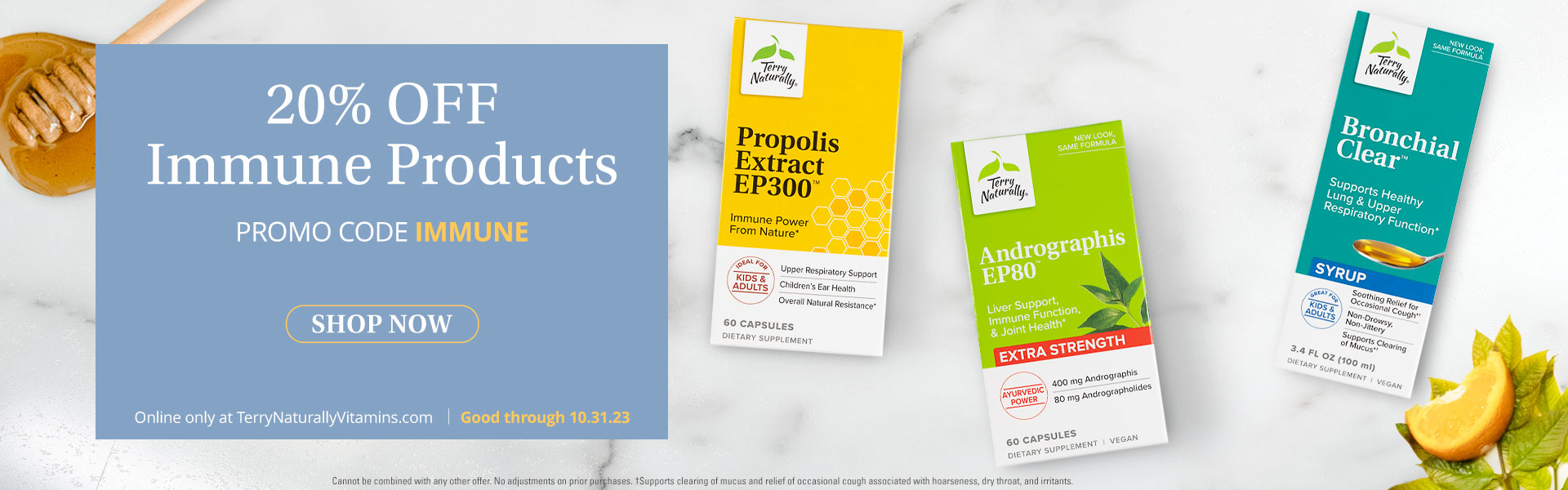 20% Off Immune Products | Terry Naturally