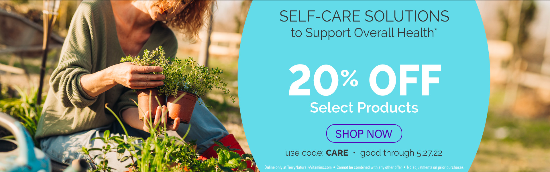 20% off Select Products • use code: CARE
