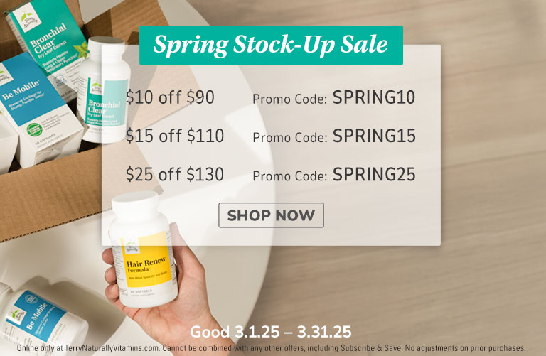 Spring Stock-Up Sale • SHOP NOW • Good 3.01.25–3.31.25