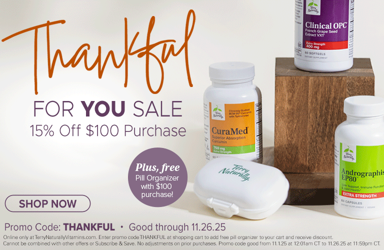 Thankful for YOU sale • 15% Off $100 Purchase • Promo code: THANKFUL • SHOP NOW