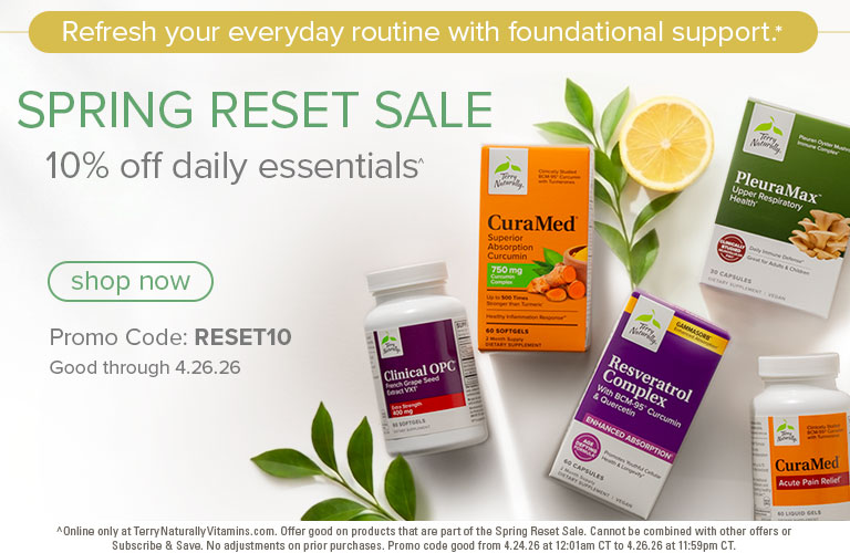 SPRING RESET SALE 10% off daily essentials* • SHOP NOW • Promo code: RESET10 • Good through 4.26.26