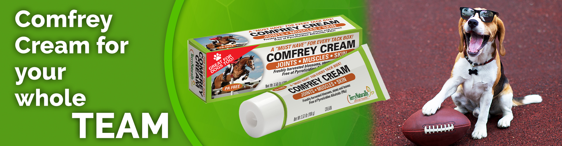Comfrey Cream for your whole TEAM