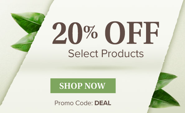20% OFF SELECT PRODUCTS – promo code: DEAL