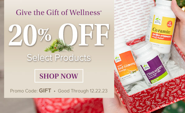 Give the Gift of Wellness* • Good through 12.22.23  •  SHOP NOW • Promo Code: GIFT