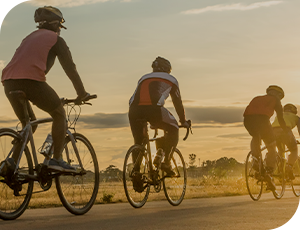 A person holds their shoulder