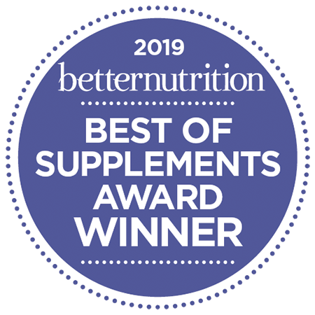 Better Nutrition Best of Supplements Award for 2019 in the Bone, Joint & Pain Relief Category